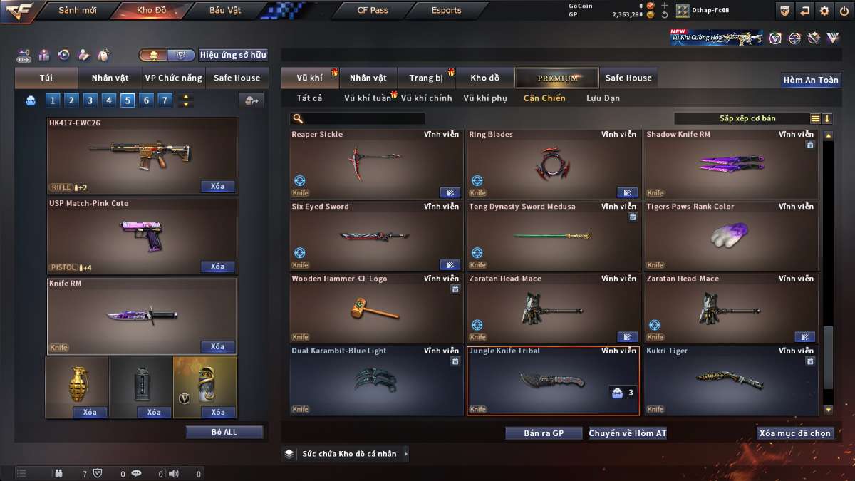 shop acc cf uy tin gia re